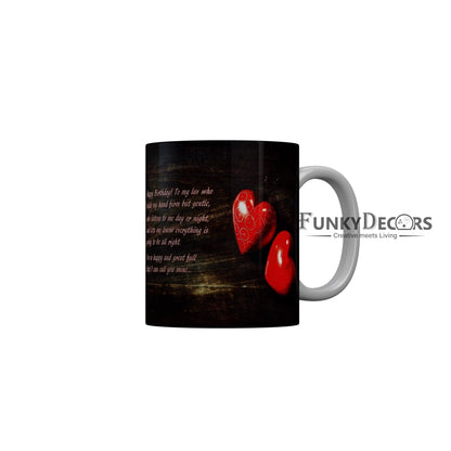 FunkyDecors Birthday Wishes Ceramic Coffee Mug