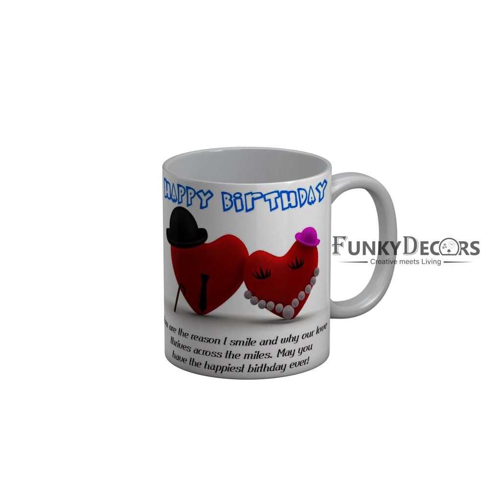 FunkyDecors Birthday Wishes Ceramic Coffee Mug