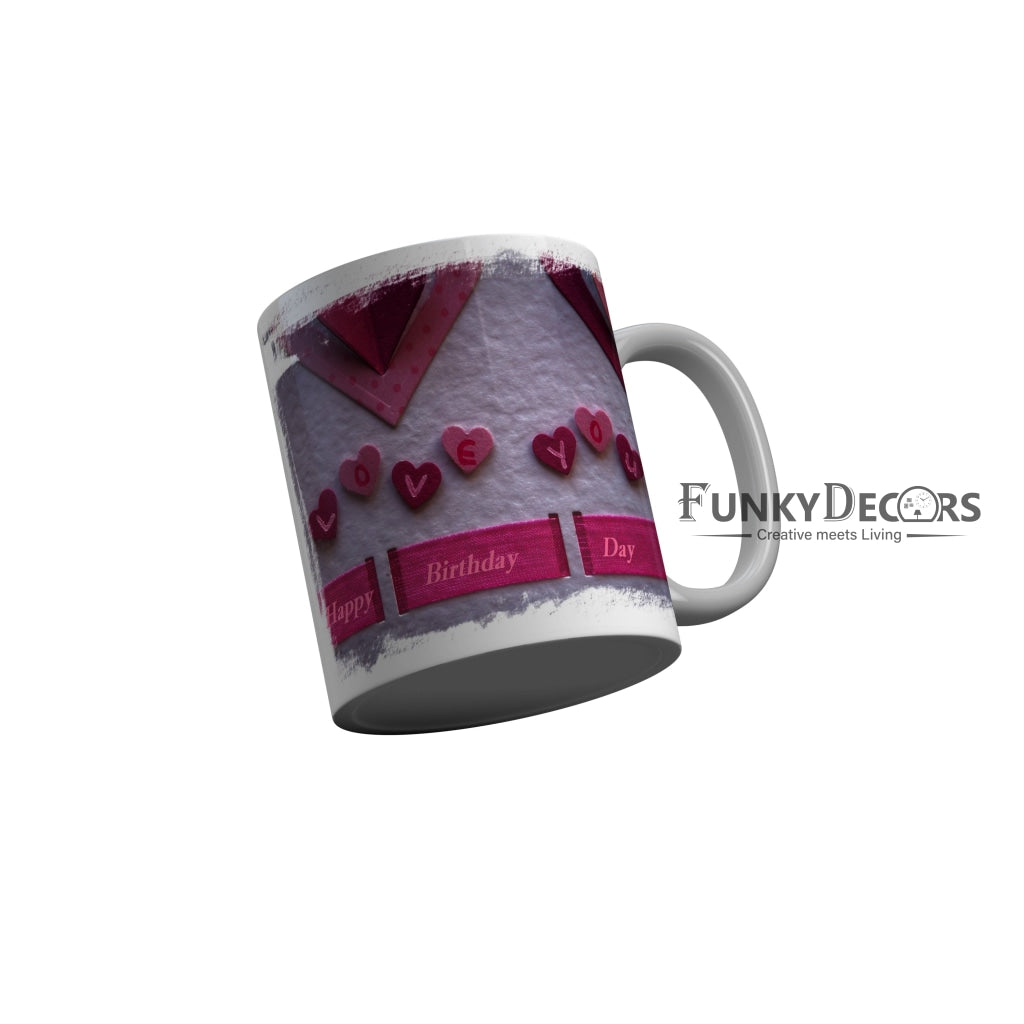 FunkyDecors Birthday Wishes Ceramic Coffee Mug