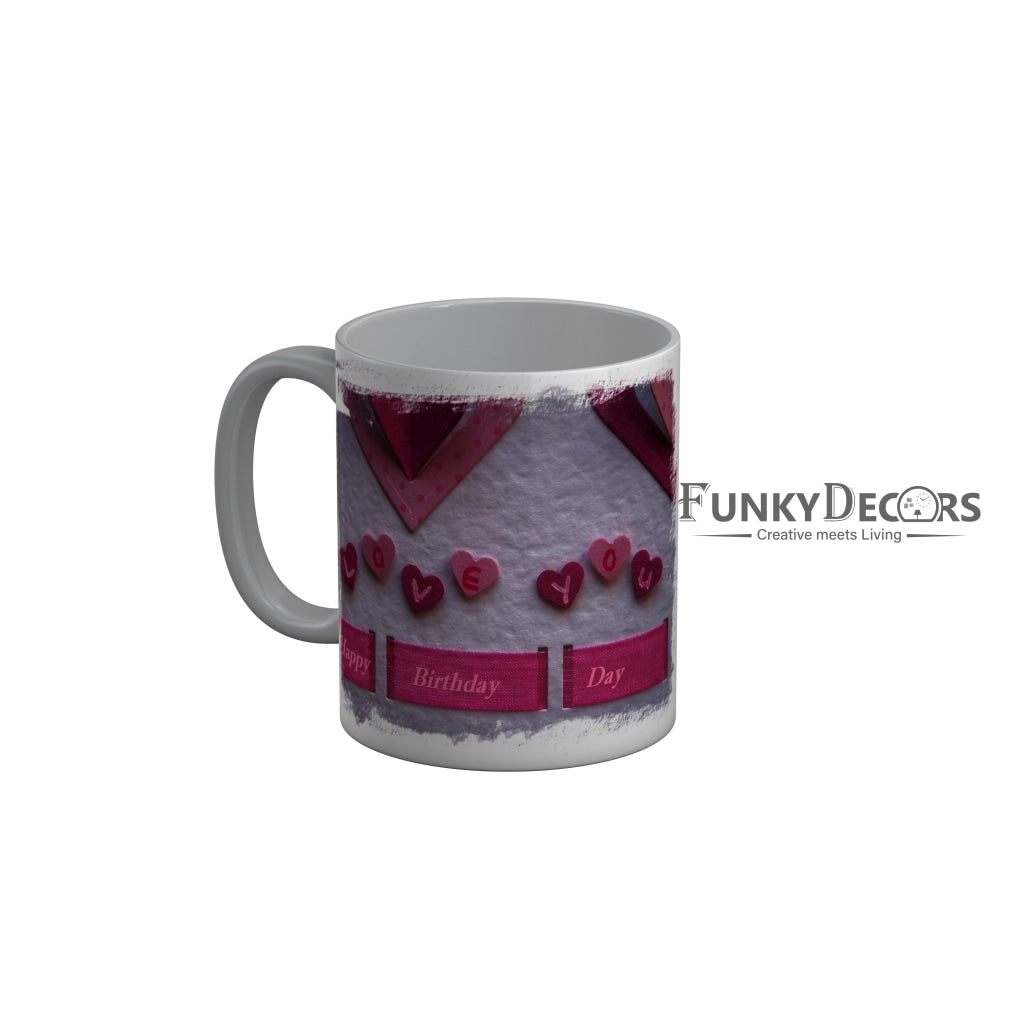 FunkyDecors Birthday Wishes Ceramic Coffee Mug