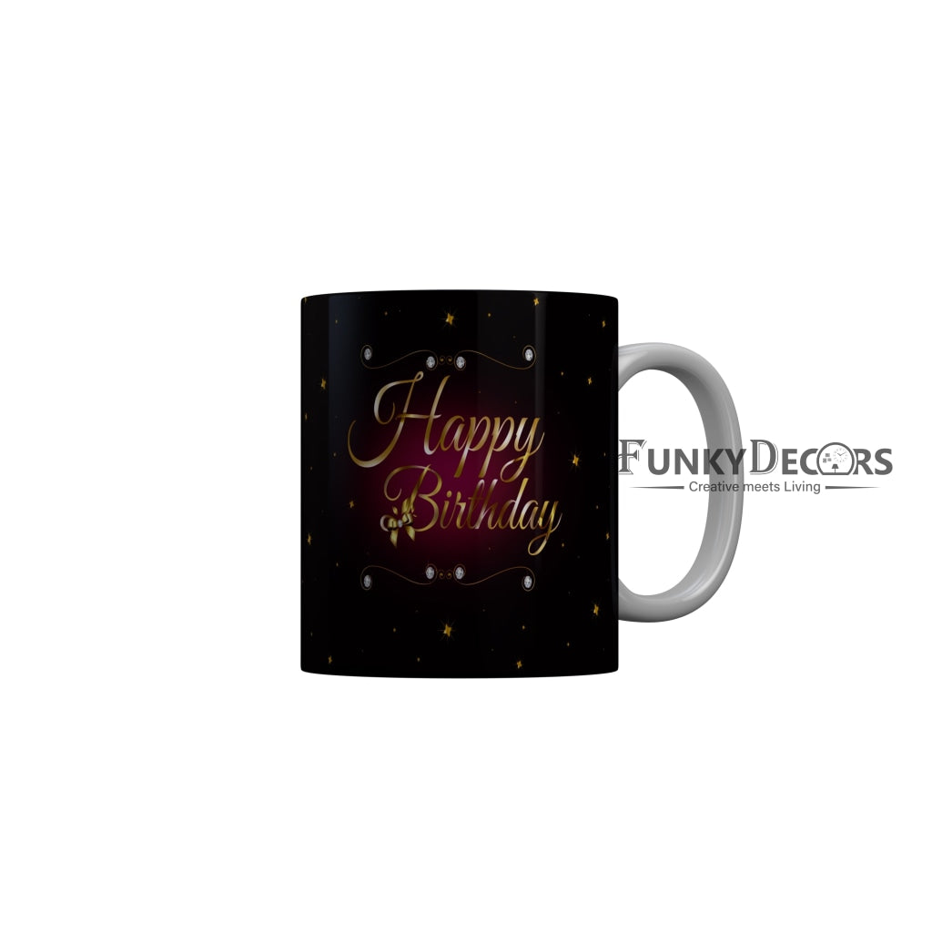 FunkyDecors Birthday Wishes Ceramic Coffee Mug