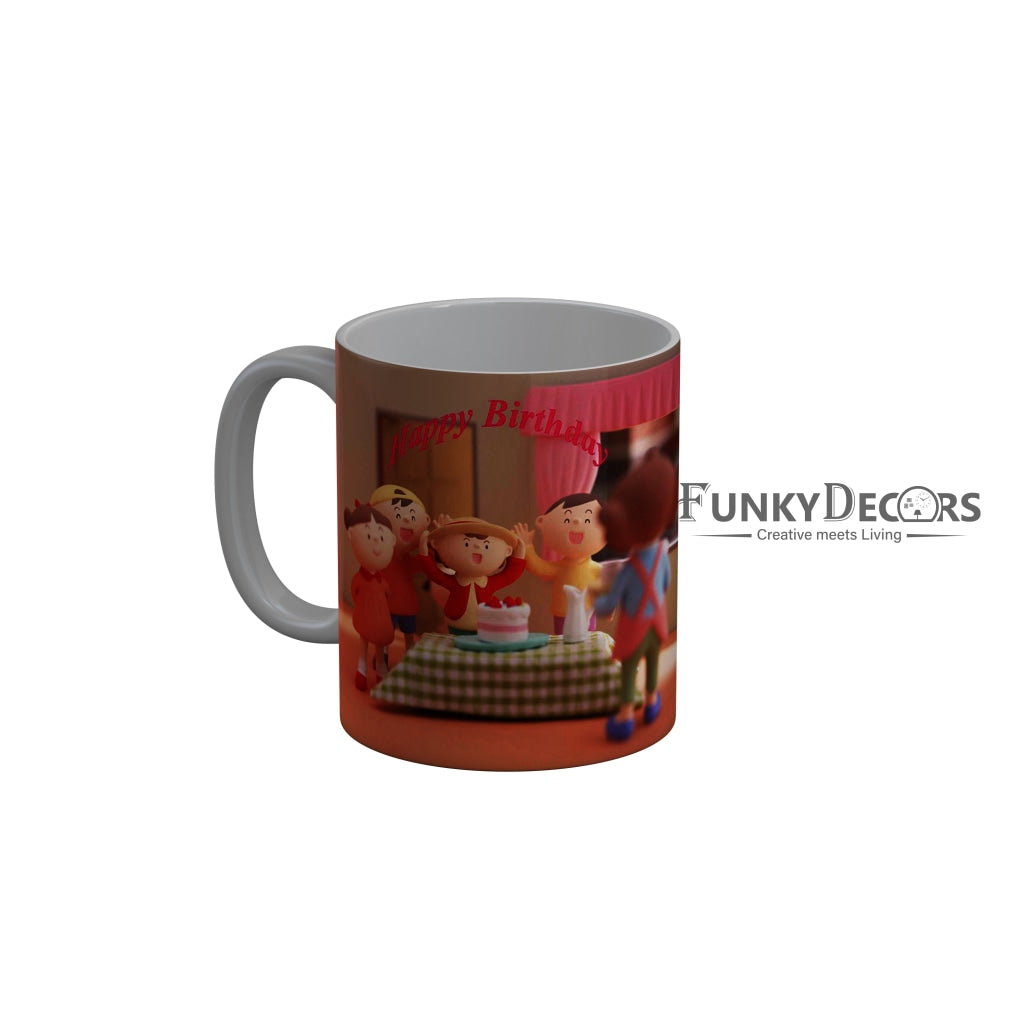 FunkyDecors Birthday Wishes Ceramic Coffee Mug