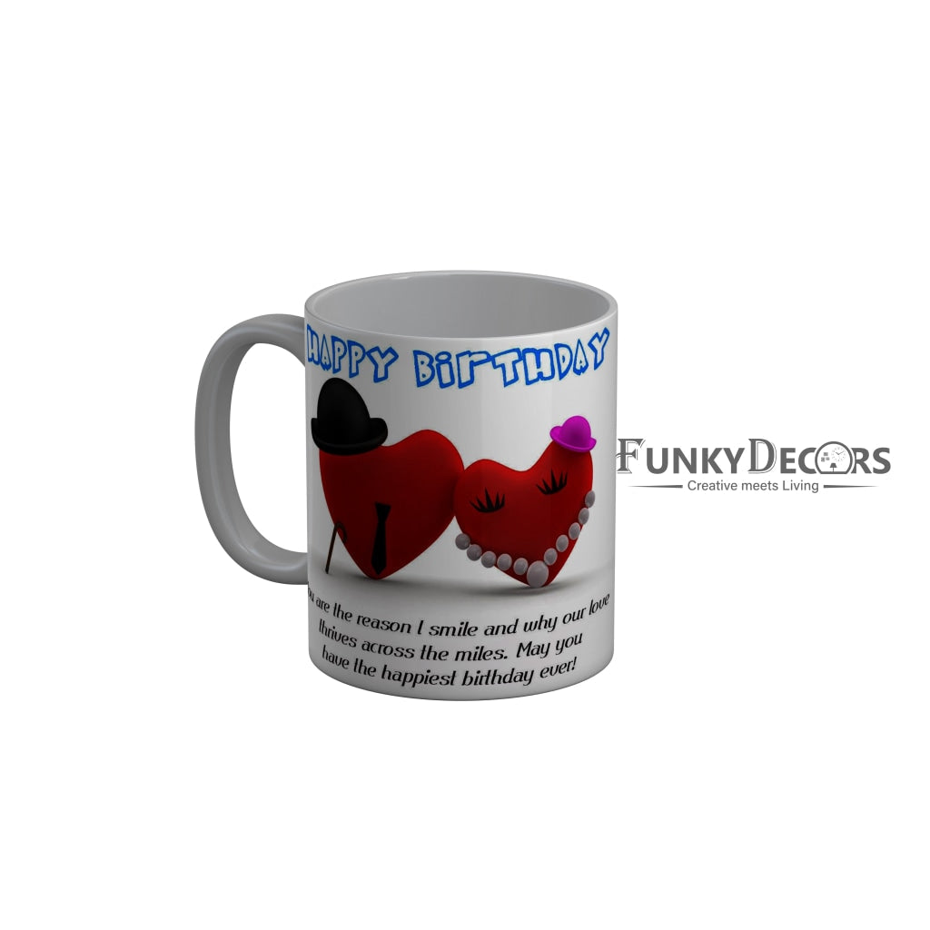 FunkyDecors Birthday Wishes Ceramic Coffee Mug