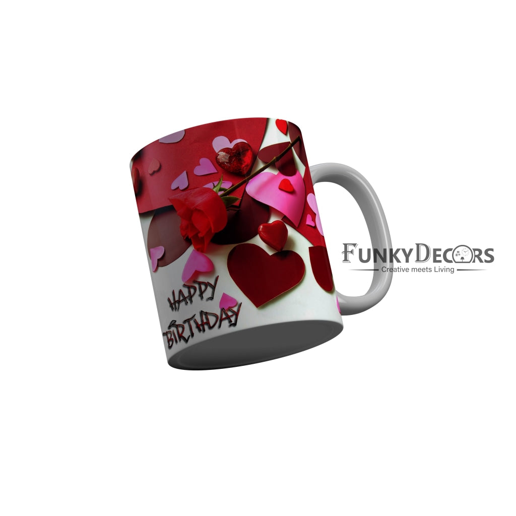 FunkyDecors Birthday Wishes Ceramic Coffee Mug