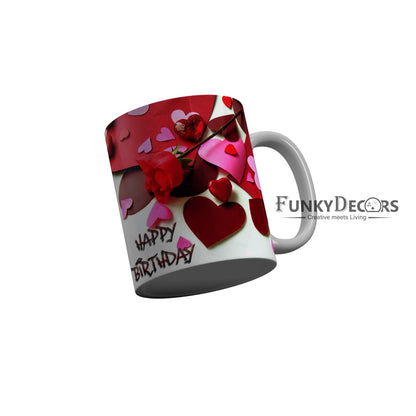 FunkyDecors Birthday Wishes Ceramic Coffee Mug