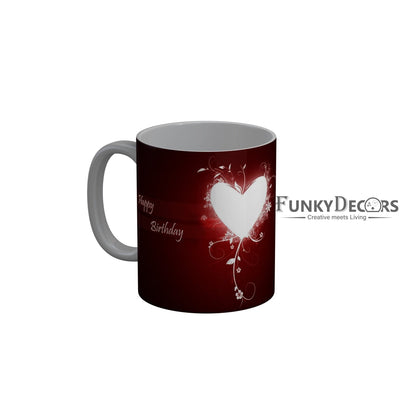 FunkyDecors Birthday Wishes Ceramic Coffee Mug