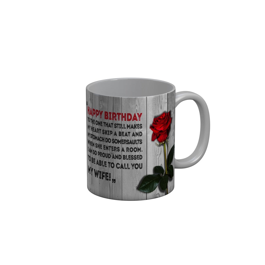 FunkyDecors Birthday Wishes Ceramic Coffee Mug