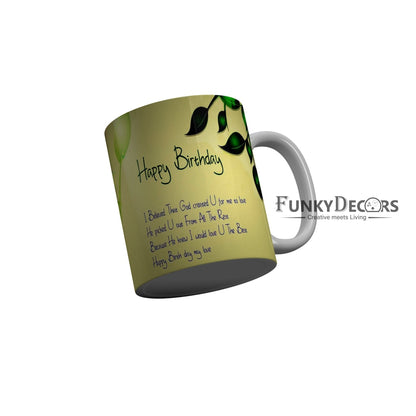 FunkyDecors Birthday Wishes Ceramic Coffee Mug