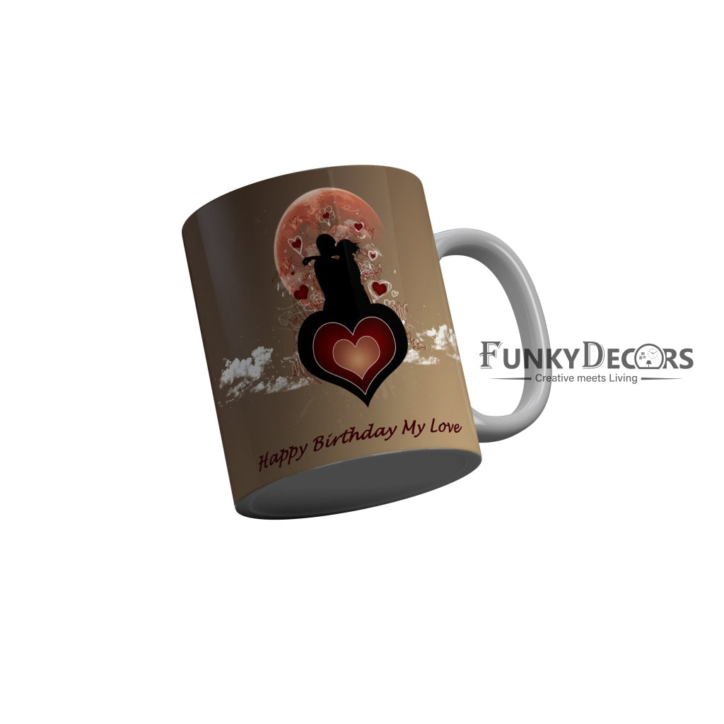 FunkyDecors Birthday Wishes Ceramic Coffee Mug