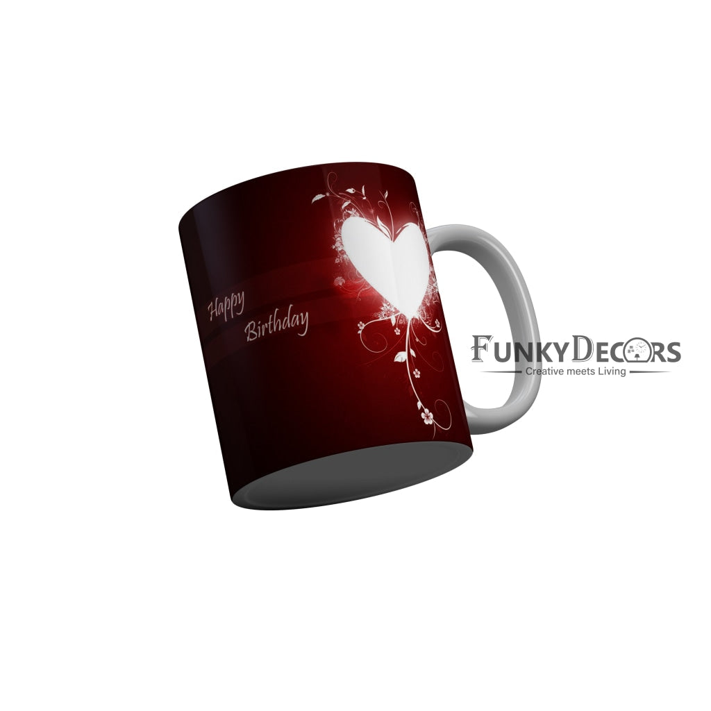 FunkyDecors Birthday Wishes Ceramic Coffee Mug