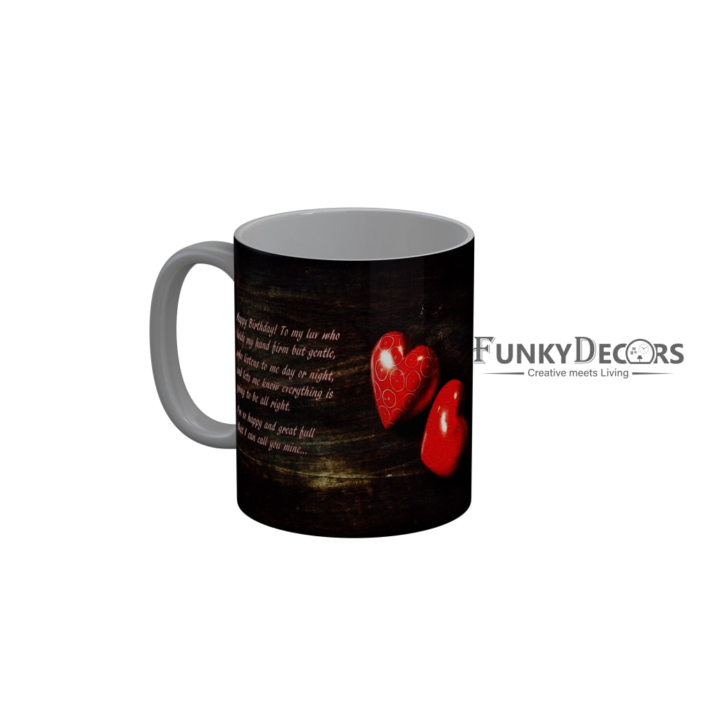 FunkyDecors Birthday Wishes Ceramic Coffee Mug