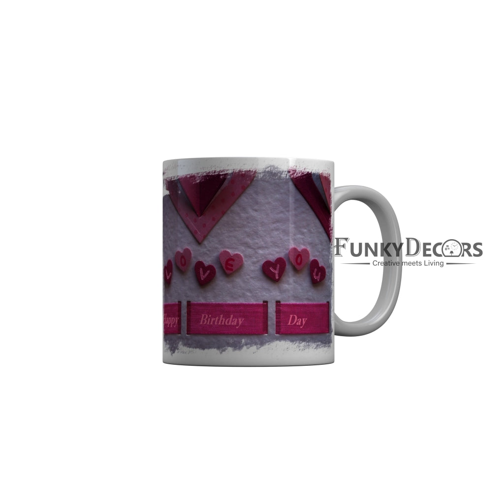 FunkyDecors Birthday Wishes Ceramic Coffee Mug