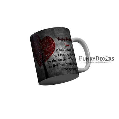 FunkyDecors Birthday Wishes Ceramic Coffee Mug