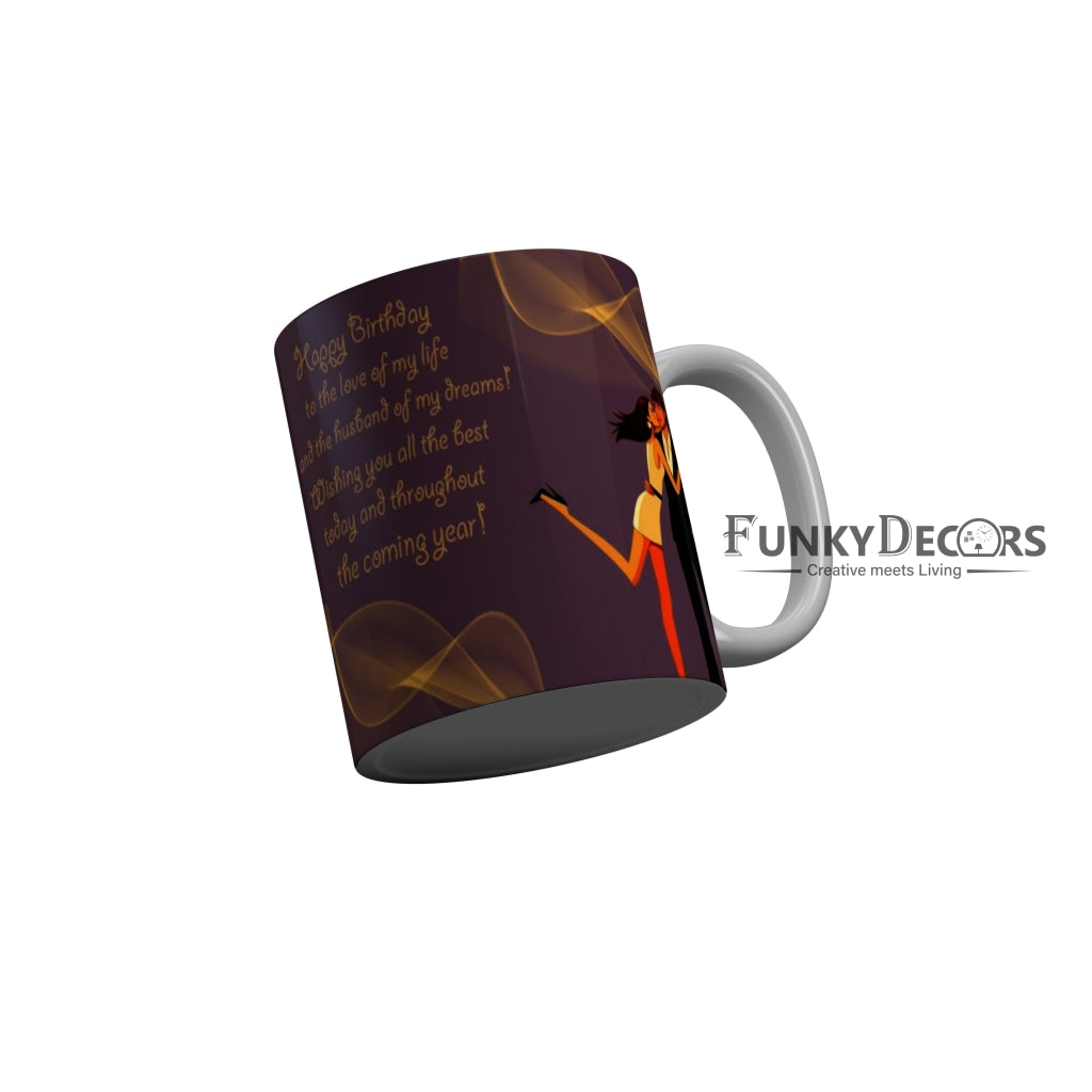 FunkyDecors Birthday Wishes Ceramic Coffee Mug