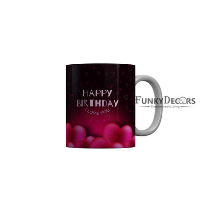 FunkyDecors Birthday Wishes Ceramic Coffee Mug