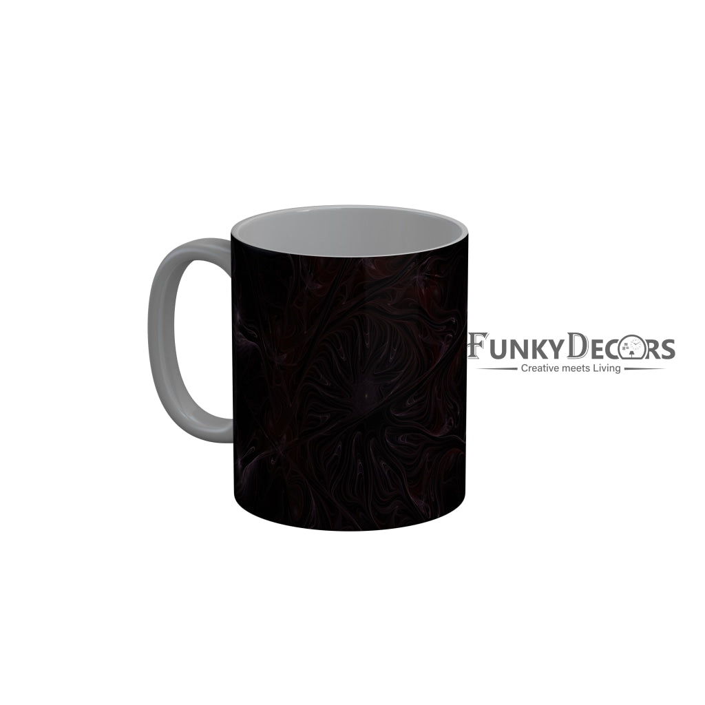 FunkyDecors Black Marble Pattern Ceramic Coffee Mug