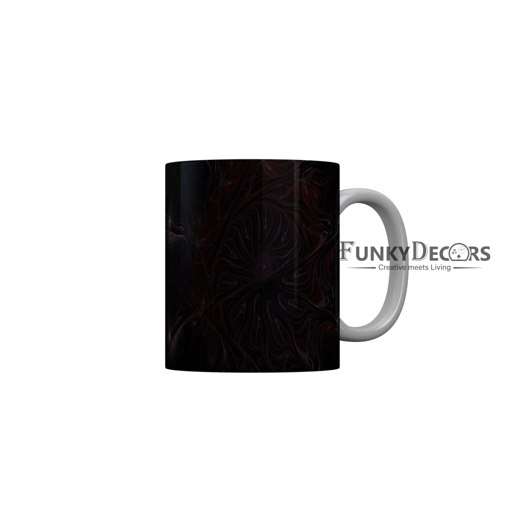 FunkyDecors Black Marble Pattern Ceramic Coffee Mug