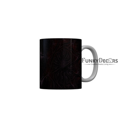 FunkyDecors Black Marble Pattern Ceramic Coffee Mug