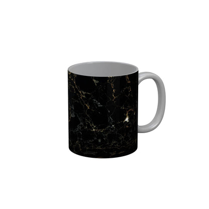 FunkyDecors Black Marble Pattern Ceramic Coffee Mug