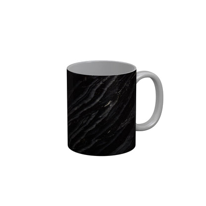 FunkyDecors Black Marble Pattern Ceramic Coffee Mug