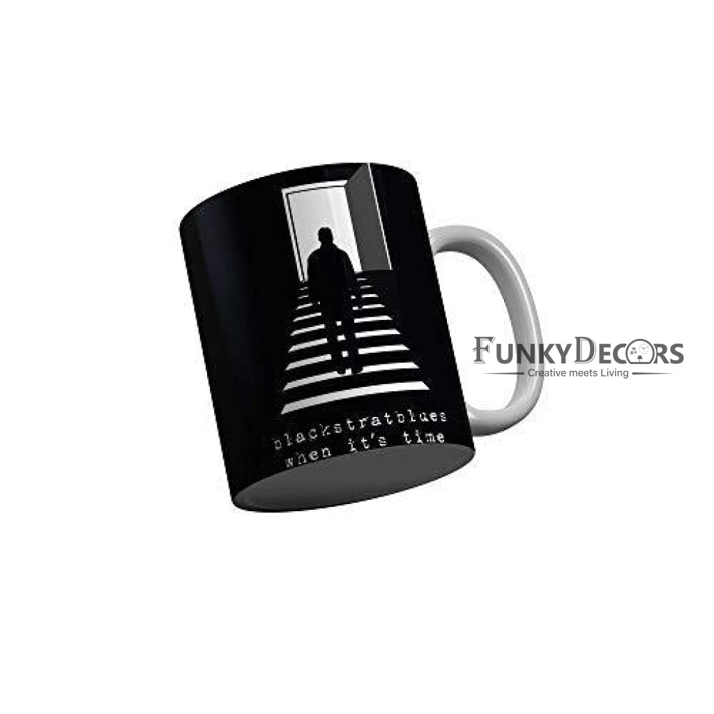 Funkydecors Blackstrablues Music Lover Ceramic Mug 350 Ml Multicolor Mugs
