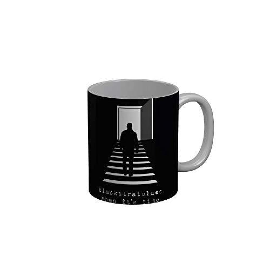 Funkydecors Blackstrablues Music Lover Ceramic Mug 350 Ml Multicolor Mugs