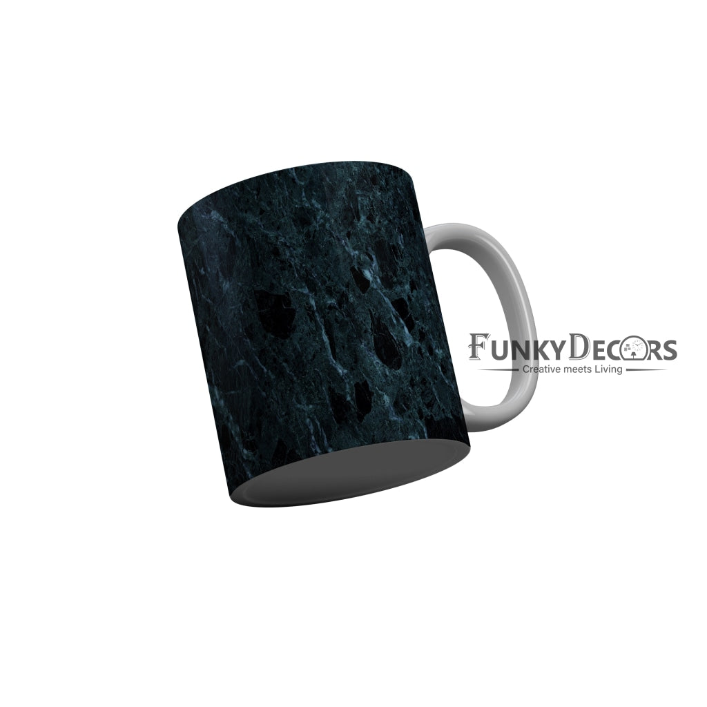 FunkyDecors Blue Marble Pattern Ceramic Coffee Mug