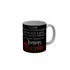 FunkyDecors Born Punjabi Black Funny Quotes Ceramic Coffee Mug, 350 ml