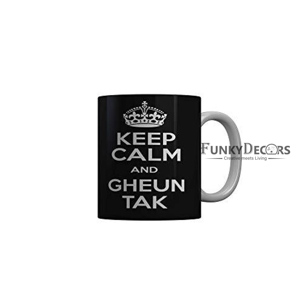 Funkydecors Cafe Marathi Standup Comedy Funny Quotes Ceramic Mug 350 Ml Multicolor Mugs