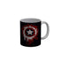 Funkydecors Captain America Black Ceramic Coffee Mug 350 Ml Mugs