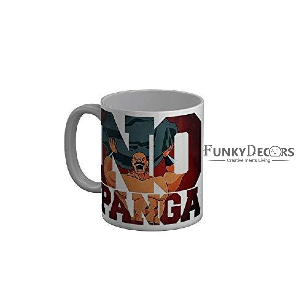 Funkydecors Chacha Choudhary Comic Cartoon Ceramic Mug 350 Ml Multicolor Mugs