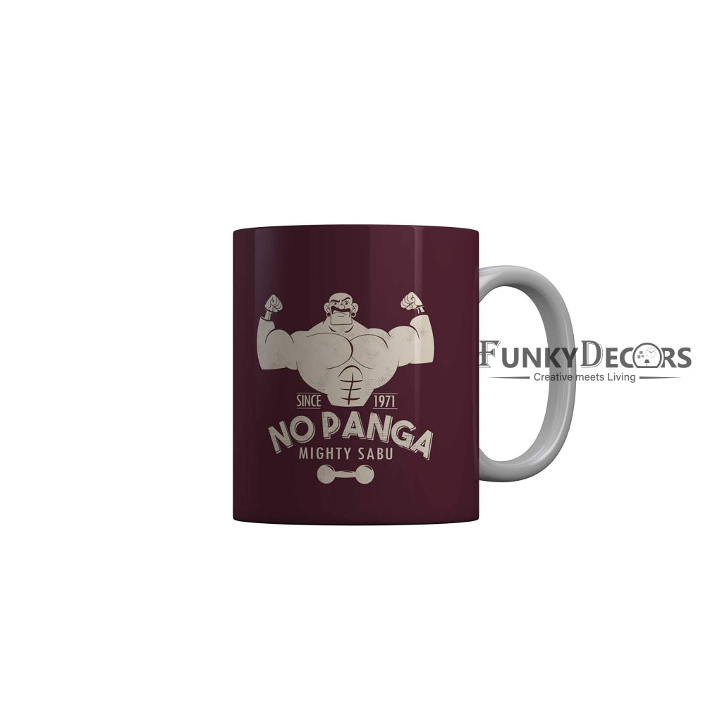 Funkydecors Chacha Choudhary Comic Cartoon Ceramic Mug 350 Ml Multicolor Mugs