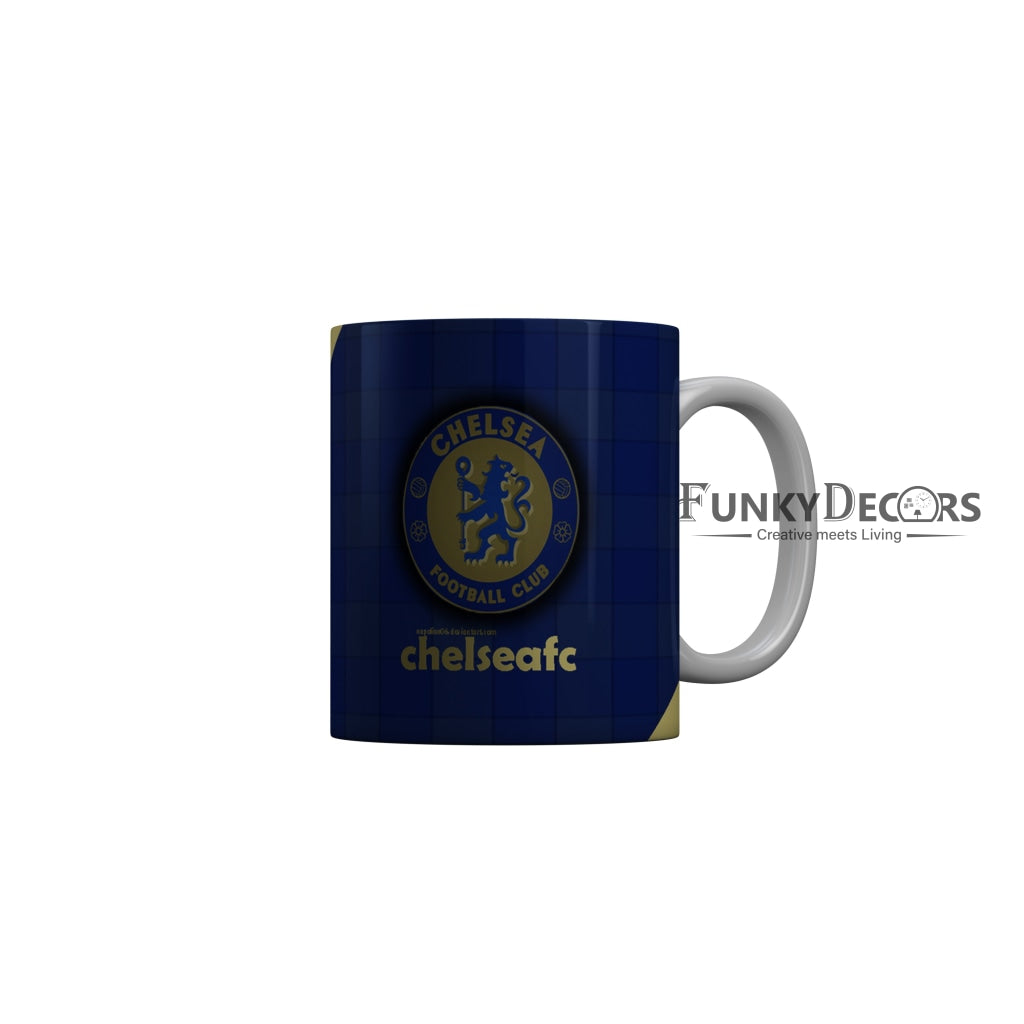 FunkyDecors Chelsea Football Club Blue Ceramic Coffee Mug
