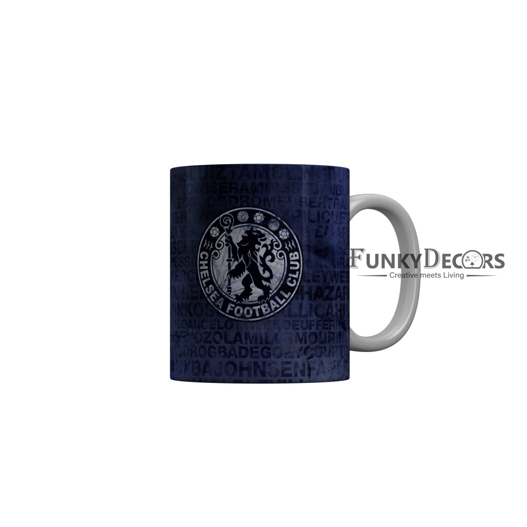 FunkyDecors Chelsea Football Club Blue Ceramic Coffee Mug