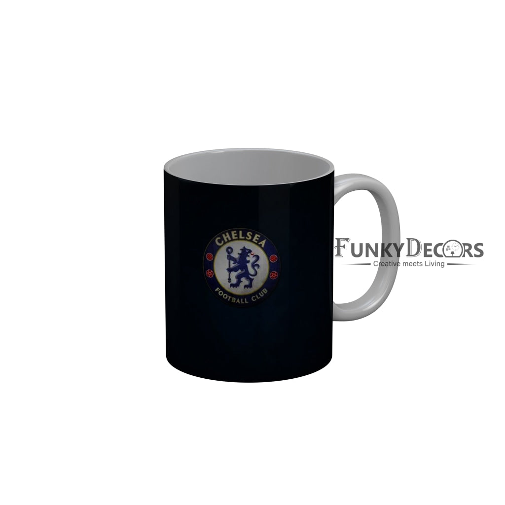 FunkyDecors Chelsea Football Club Blue Ceramic Coffee Mug