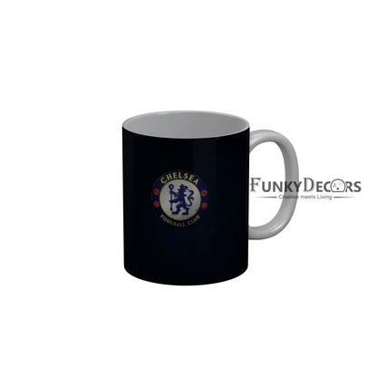 FunkyDecors Chelsea Football Club Blue Ceramic Coffee Mug