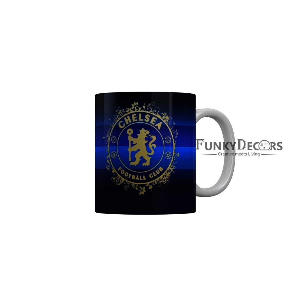 FunkyDecors Chelsea Football Club Blue Ceramic Coffee Mug
