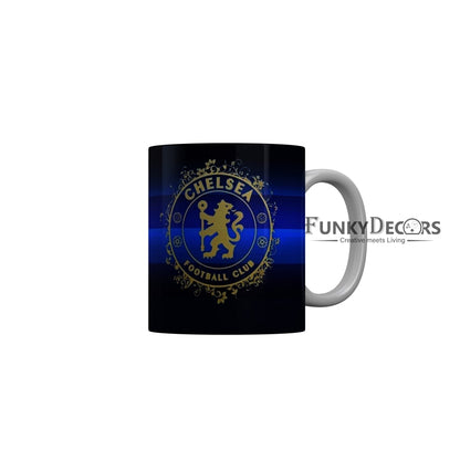 FunkyDecors Chelsea Football Club Blue Ceramic Coffee Mug