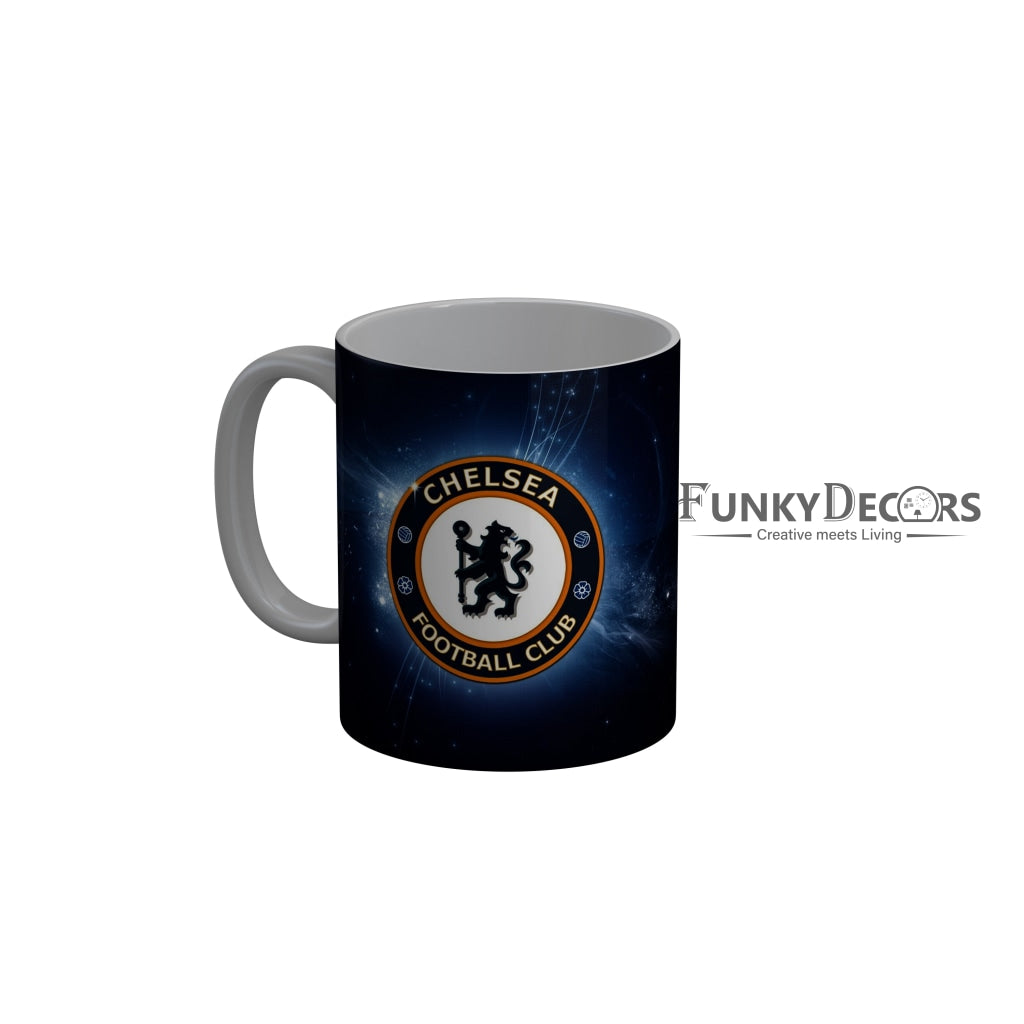 FunkyDecors Chelsea Football Club Blue Ceramic Coffee Mug