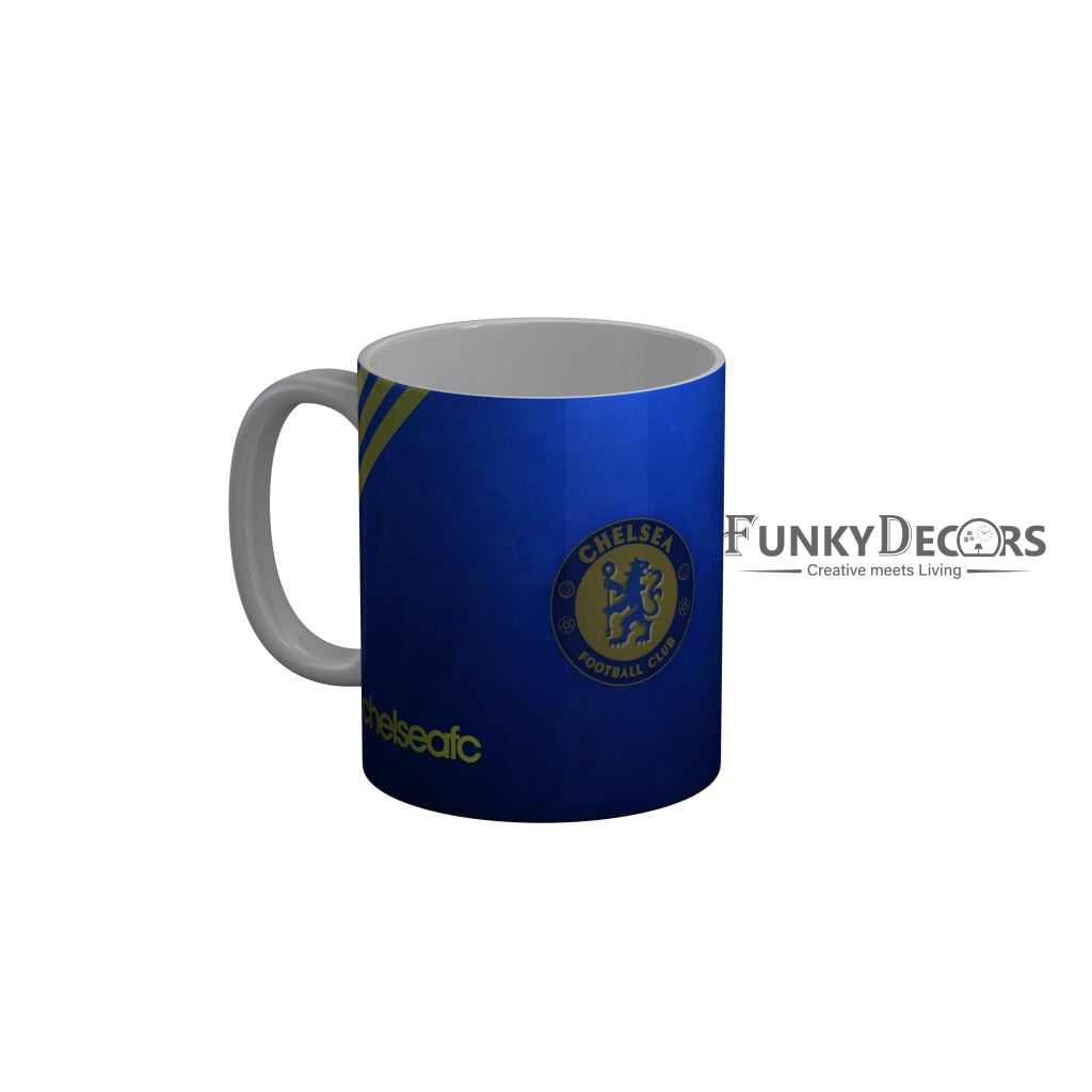 FunkyDecors Chelsea Football Club Blue Ceramic Coffee Mug