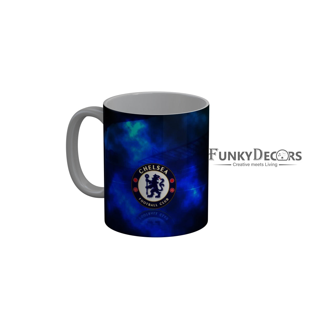 FunkyDecors Chelsea Football Club Blue Ceramic Coffee Mug