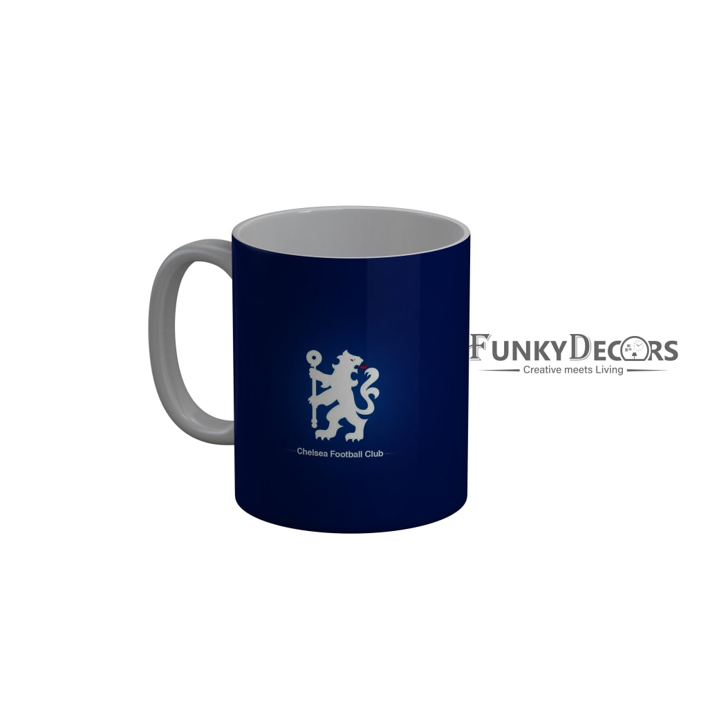 FunkyDecors Chelsea Football Club Blue Ceramic Coffee Mug