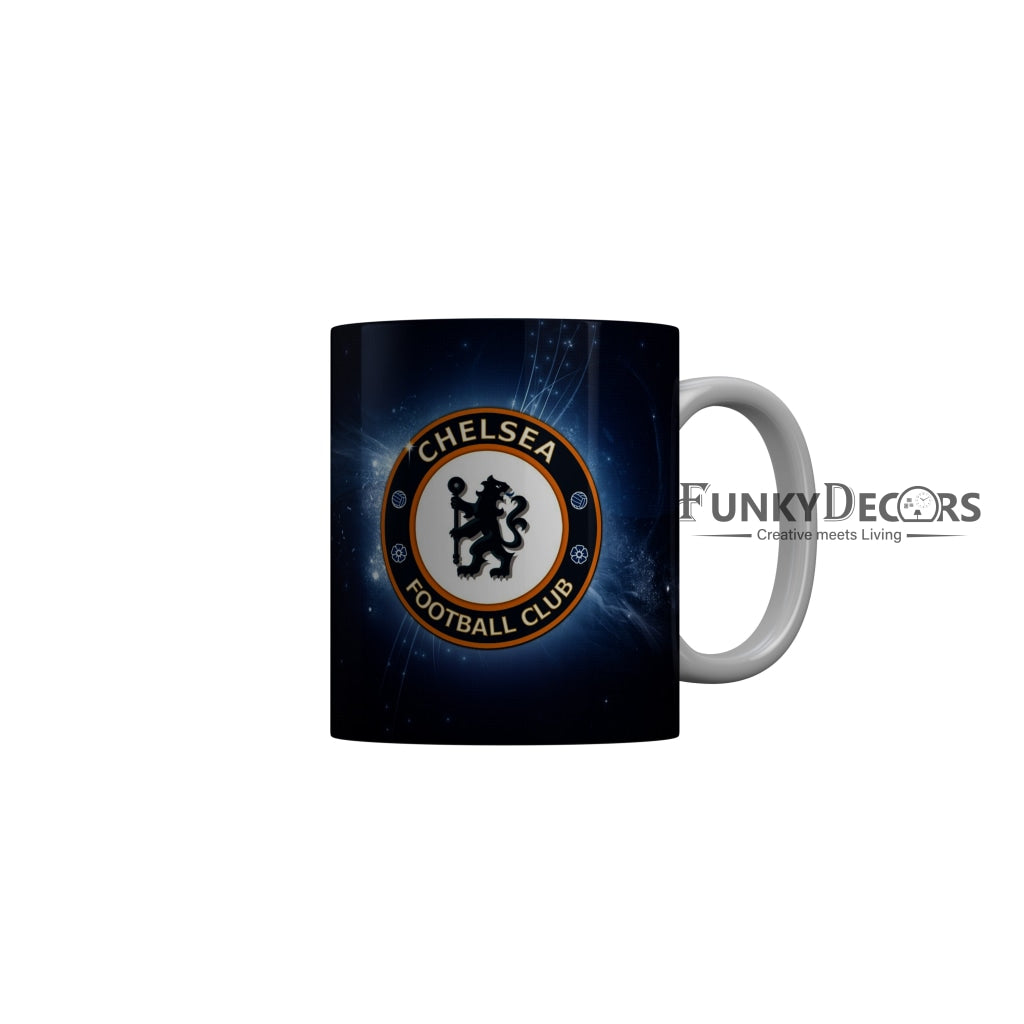 FunkyDecors Chelsea Football Club Blue Ceramic Coffee Mug