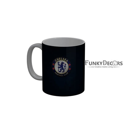 FunkyDecors Chelsea Football Club Blue Ceramic Coffee Mug