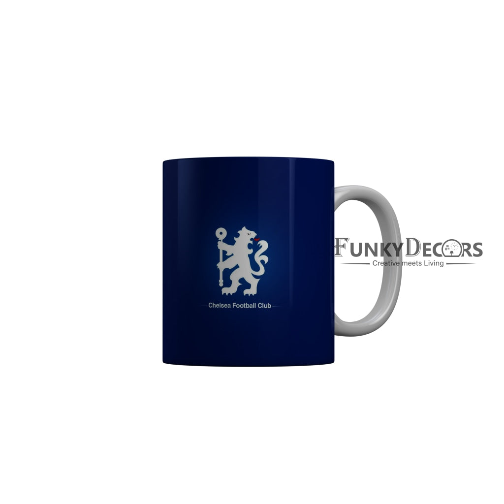 FunkyDecors Chelsea Football Club Blue Ceramic Coffee Mug