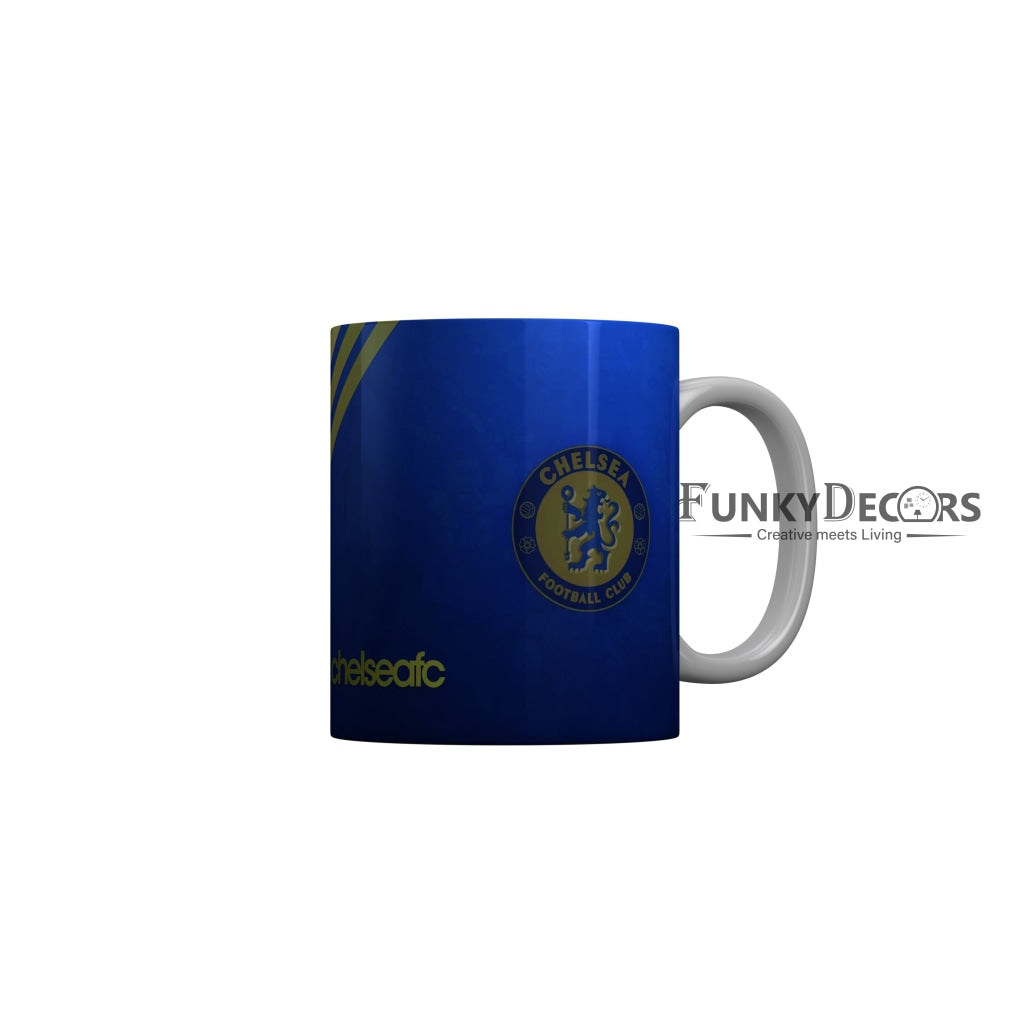 FunkyDecors Chelsea Football Club Blue Ceramic Coffee Mug