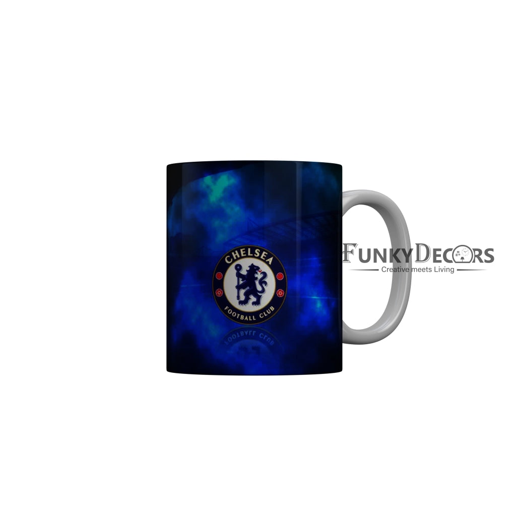 FunkyDecors Chelsea Football Club Blue Ceramic Coffee Mug