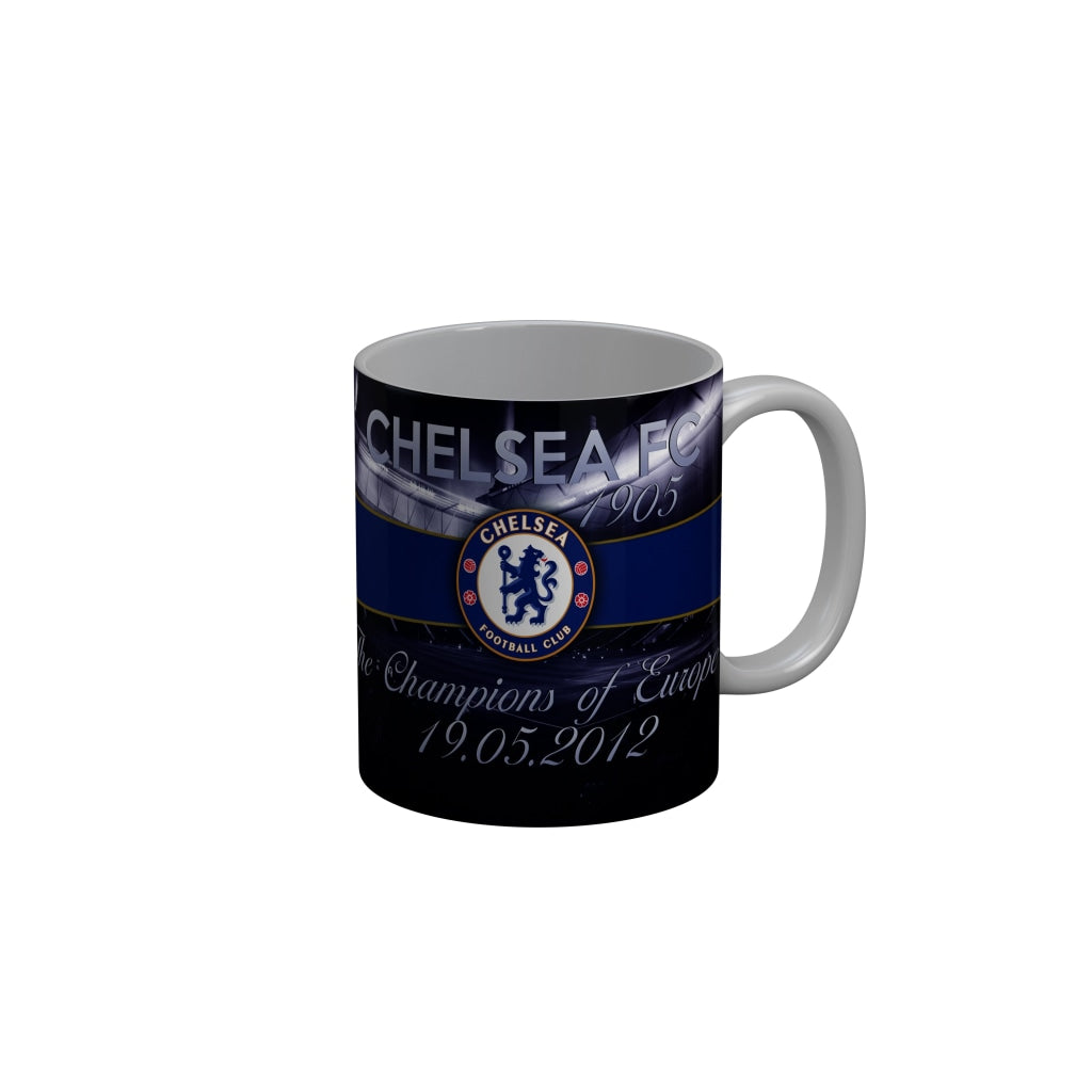 FunkyDecors Chelsea Football Club Champions of Euorope 19.05.12 Blue Ceramic Coffee Mug