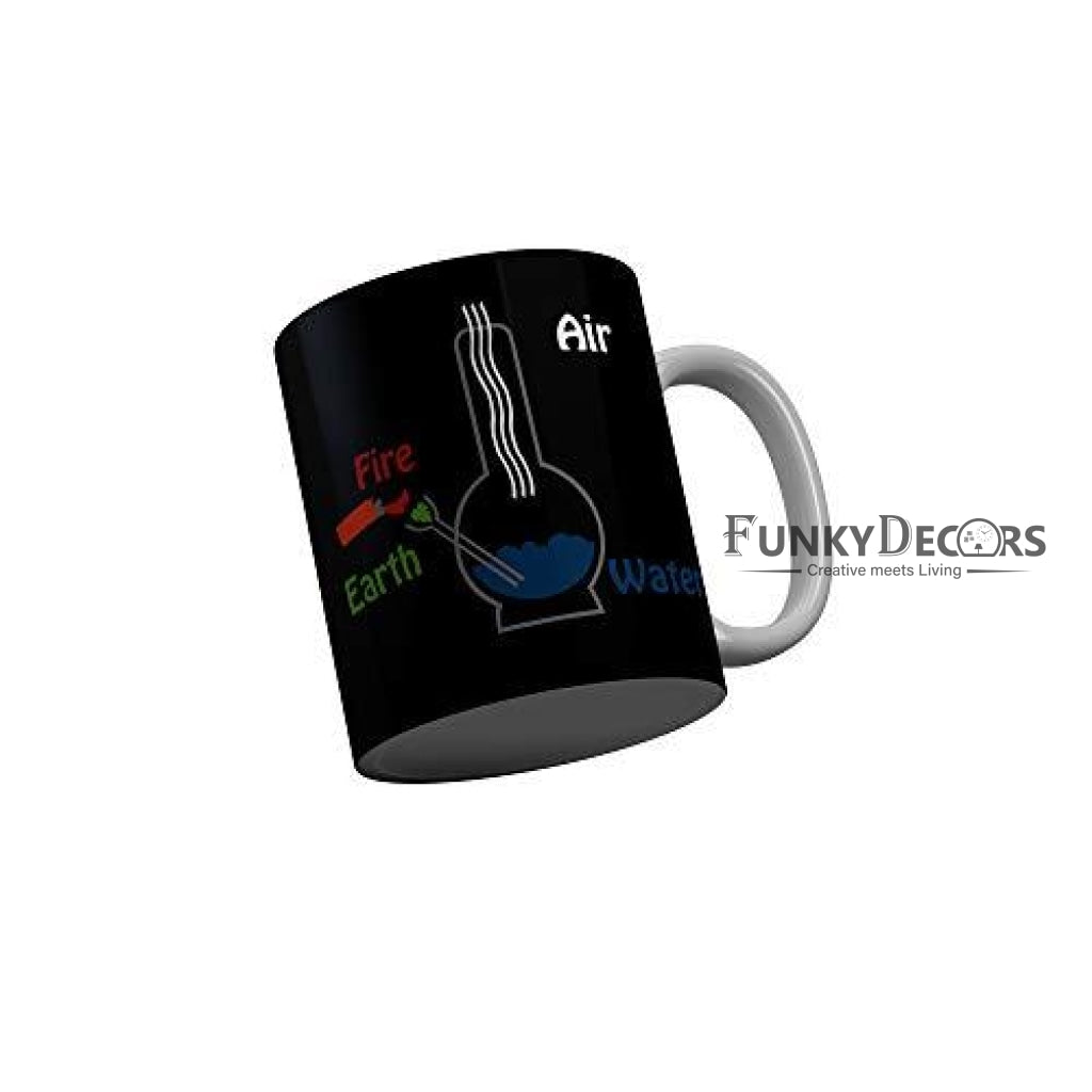 Funkydecors Chemical Solution Black Quotes Ceramic Coffee Mug 350 Ml Mugs