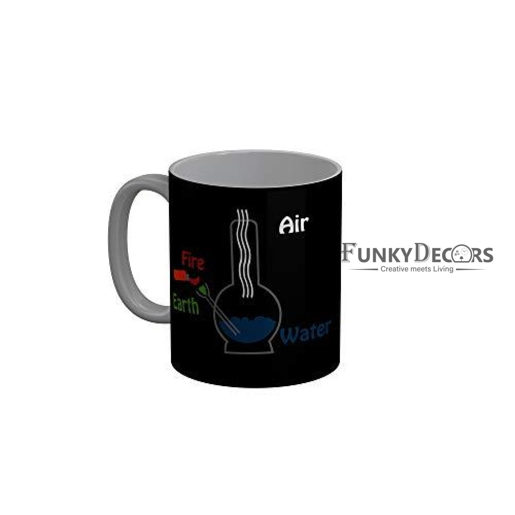 Funkydecors Chemical Solution Black Quotes Ceramic Coffee Mug 350 Ml Mugs